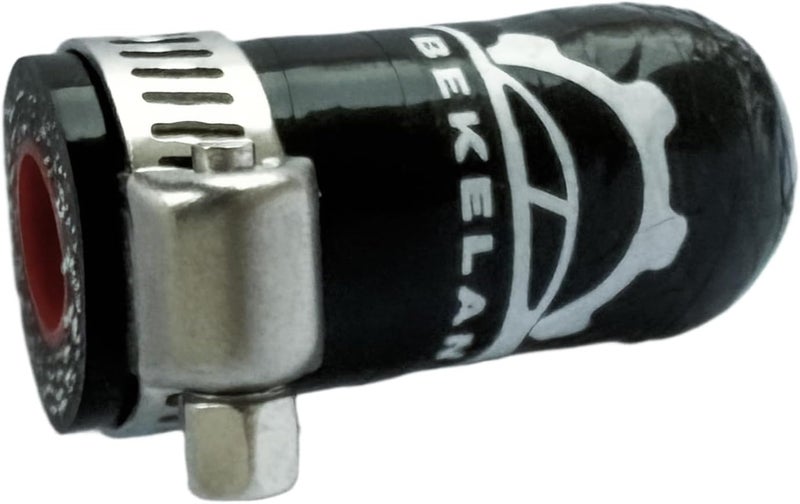 bekelan 3/8 Inch(9.5mm) ID Black High Temperature 4-ply Reinforced Silicone Hose Cap With Clamp,For Turbo Bypass Valve/Vacuum/Throttle Body Water Port/Heater Core/Fix Leak - Image 3